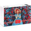 Пазлы 500 эл. "Premium. Legend Impression. Девушка в голубом" 48х33см с постером 071309