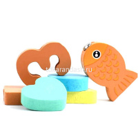 Игра логическая "Рыбалка-Пирамидка-Пазл" 48,5х19,5см 27 деталей дерево XJ4129 от магазина "Карандаш"