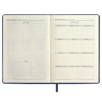 Ежедневник недатированный А5 "Escalada" 240стр., синий, искусственная кожа "Сариф" 67230 от магазина "Карандаш"