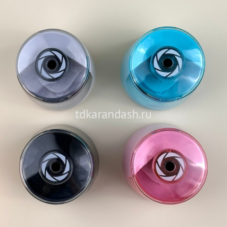 Точилка электрическая 1 отв. "Primavera" 74х74х74мм пластик, с контейнером, 4 цвета 35-0078 от магазина "Карандаш"