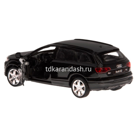 Машина "Audi Q7" черная, инерционная, металл 17,5см (свет, звук, откр.двери) JB1251250 от магазина "Карандаш"