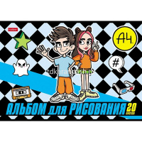 Альбом для рисования А4 20л "Влад А4" на скобе 5 дизайнов 084854 от магазина "Карандаш"