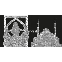 Арт-раскраска "Магия черного-2" 215х215мм 48стр. склейка, глянцевая ламинация Р24-4355 от магазина "Карандаш"