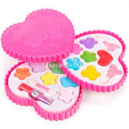 Косметика для девочек "Сердце" (тени для век, помада для губ, 3 аппликатора) 122894-CK-ML от магазина "Карандаш"