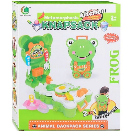 Игровой набор "Продукты" 25х19см 15 предметов в рюкзаке, пластик 0421-2B от магазина "Карандаш"