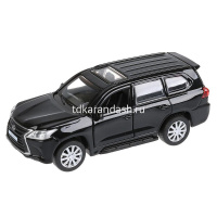 Картинка Машина "Lexus LX-570" черная, инерционная, металл 12см (открывающиеся двери) LX570-BK от магазина "Карандаш" Машина "Lexus LX-570" черная, инерционная, металл 12см (открывающиеся двери) LX570-BK от магазина "Карандаш"