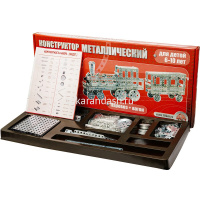 Конструктор металлический "Железная дорога" 860 деталей 00948 от магазина "Карандаш"