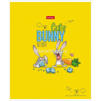 Тетрадь А5 48л клетка "Милый зайка" на скобе матовая ламинация 5 дизайнов 48Т5лВ1/079234 от магазина "Карандаш"