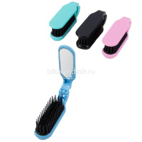 Расческа  для волос складная с зеркалом, 18 см, 3 цвета Y6529-18 от магазина "Карандаш"