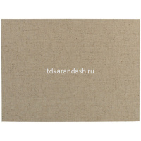 Холст на МДФ, 18х24см 45% хлопок 55% лён, мелкое зерно, 280г/м2 2683103-18х24 от магазина "Карандаш"