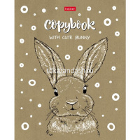 Тетрадь А5 48л клетка "С милыми зверьками" на скобе крафт 5 дизайнов 48Т5В1/066339 от магазина "Карандаш"