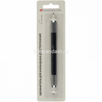 Держатель-удлинитель для карандаша двусторонний, металл, черный 2071291392 от магазина "Карандаш"