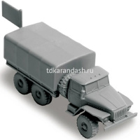 Модель "Советский армейский грузовик Урал 4320" 7,5см 29 деталей 7417 от магазина "Карандаш"