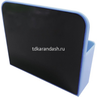Подставка магнитная для доски 12х10х4см 2 отделения, пластик, голубая VS195267 от магазина "Карандаш"