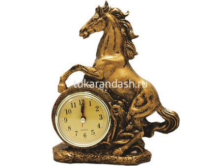 Часы настольные Лошадь 19см 2 вида Y5513-17