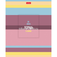 Тетрадь А5 24л линия "В полосочку" на скобе 5 дизайнов 24Т5В2/063149 от магазина "Карандаш"