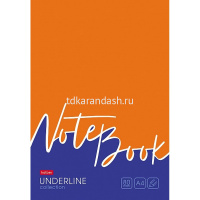 Тетрадь А4 80л клетка "Underline" на скобе 3 дизайна 80Т4В1/077005 от магазина "Карандаш"