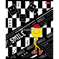 Тетрадь А5 48л клетка "Happy smile" на скобе выборочный лак 5 дизайнов 48Т5вмВ1/083941 от магазина "Карандаш"