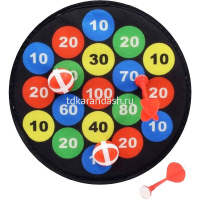 Дартс на липучках с шарами 27см (2 дротика, 2 шарика) XJ2467 от магазина "Карандаш"