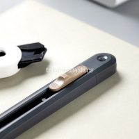 Нож канцелярский 9мм "Nusign" с фиксатором лезвия, сталь, серый ENS063-GR от магазина "Карандаш"