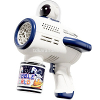 Мыльные пузыри - пистолет "Космос" электрический, 12 отверстий 16х15см 2 цвета PQ2396 от магазина "Карандаш"