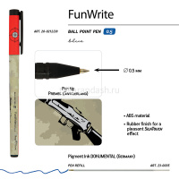 Ручка шариковая "FunWrite.Винтовка" 0.5мм синяя 20-0212/28 от магазина "Карандаш"
