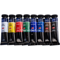 Краски акриловые 8 цветов 18мл Ладога 2241178 от магазина "Карандаш"