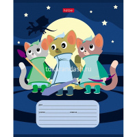 Тетрадь А5 12л клетка "КотоСказки" на скобе 5 дизайнов 080389 от магазина "Карандаш"