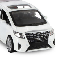 Картинка Машина "Toyota Alphard" белая, инерционная, металл 17,5см (свет, звук, откр.двери) JB1251029 от магазина "Карандаш" Машина "Toyota Alphard" белая, инерционная, металл 17,5см (свет, звук, откр.двери) JB1251029 от магазина "Карандаш"