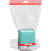 Подставка д/канц.принадлежностей "Forte Pastel Mint" 18,5х9х16,5см пластик, мятная с розовой вставко от магазина "Карандаш"