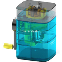 Точилка механическая 1 отв. 105х100х65мм пластик, синяя 71162Blue от магазина "Карандаш"