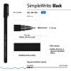 Ручка гелевая "SimpleWrite BLACK" 0,5мм синяя 20-0066 от магазина "Карандаш"