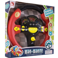 Руль музыкальный "Би-Бип" 25см пластик (свет, звук) Y6036-17 от магазина "Карандаш"