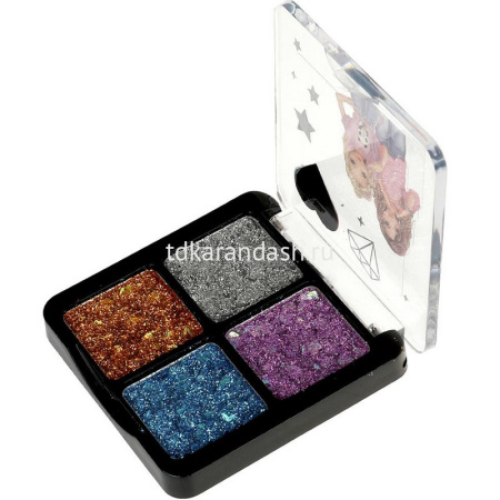Тени для век "Tik Tok Girl" с блестками, в блистере YS98094-TTG от магазина "Карандаш"