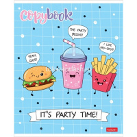 Тетрадь А5 48л клетка "Пришла еда" на скобе матовая ламинация 5 дизайнов 48Т5лВ1/068336 от магазина "Карандаш"