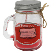 Свеча в подсвечнике ароматизированная 5,5х8,5см 5 цветов Y6405-18 от магазина "Карандаш"