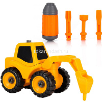 Картинка Игровой набор Bebelot "Экскаватор-молот" (17,5 см, разборн., отвёртка, 3 насадки) от магазина "Карандаш" Игровой набор Bebelot "Экскаватор-молот" (17,5 см, разборн., отвёртка, 3 насадки) от магазина "Карандаш"