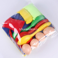 Игра "4 в 1" (в комплекте 4 мешка, 4 яйца с ложками, 4 мешка для прыжков, 2 ремешка) Y7664-18 от магазина "Карандаш"