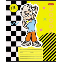 Тетрадь А5 12л линия "Влад А4" на скобе 5 дизайнов 12Т5В2/077557 от магазина "Карандаш"