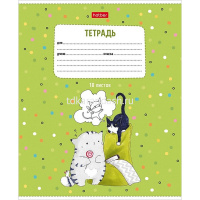 Тетрадь А5 18л линия "Приключения кота Пирожка" на скобе 5 дизайнов 18Т5В2/080118 от магазина "Карандаш"