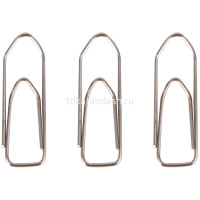 Скрепки 28мм 100шт металлические, треугольные, в картонной коробке E39719 от магазина "Карандаш"