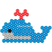 Аквамозаика "Кит" 15х15х3,5см №06 (бусины, основа, трафарет, бутылка с распылителем) AQB-01/06 от магазина "Карандаш"