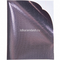 Тетрадь А5 96л клетка Croco коричневый бумвинил металлик на скобе 96Т5бвВ1/072800 от магазина "Карандаш"