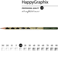 Карандаш чернографитный "Happy Graphix. Танчики" НВ 21-0030/26 от магазина "Карандаш"