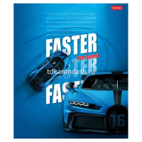 Тетрадь А5 12л клетка "Самый быстрый" на скобе 5 дизайнов 12Т5В1/067655 от магазина "Карандаш"