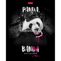 Тетрадь А5 48л клетка "Панда_банда" на скобе глянцевая ламинация 5 дизайнов 48Т5лВ1/077678 от магазина "Карандаш"