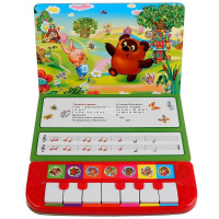 Книжка с пианино "Союзмультфильм. 7 весёлых песен" (7 клавиш, песенки) 12стр. 9785506030102 от магазина "Карандаш"