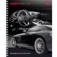 Тетрадь А5 96л клетка "АВТОРЕВЮ" на спирали 4 дизайна 046912 от магазина "Карандаш"