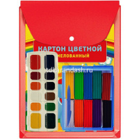 Папка-конверт на кнопке А4 пвх, вертикальная, с расширением 2,5см, красная 2920-102 от магазина "Карандаш"