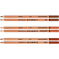 Набор пастельных карандашей 6 шт. L-170мм d-7мм (сангина 2шт, сангина светлая 2шт, сепия 2шт) VFPS-6 от магазина "Карандаш"